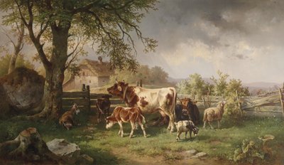 Idyll at the Farm by Edmund Mahlknecht
